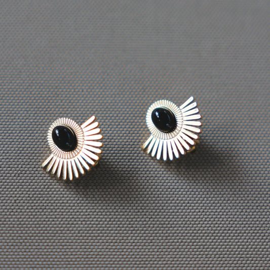 Black Wing Ray Earrings