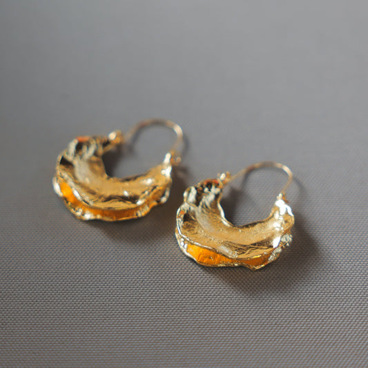 Golden Seed pod Earrings