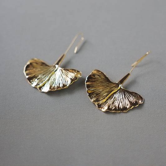 Ginkgo Leaf Earrings